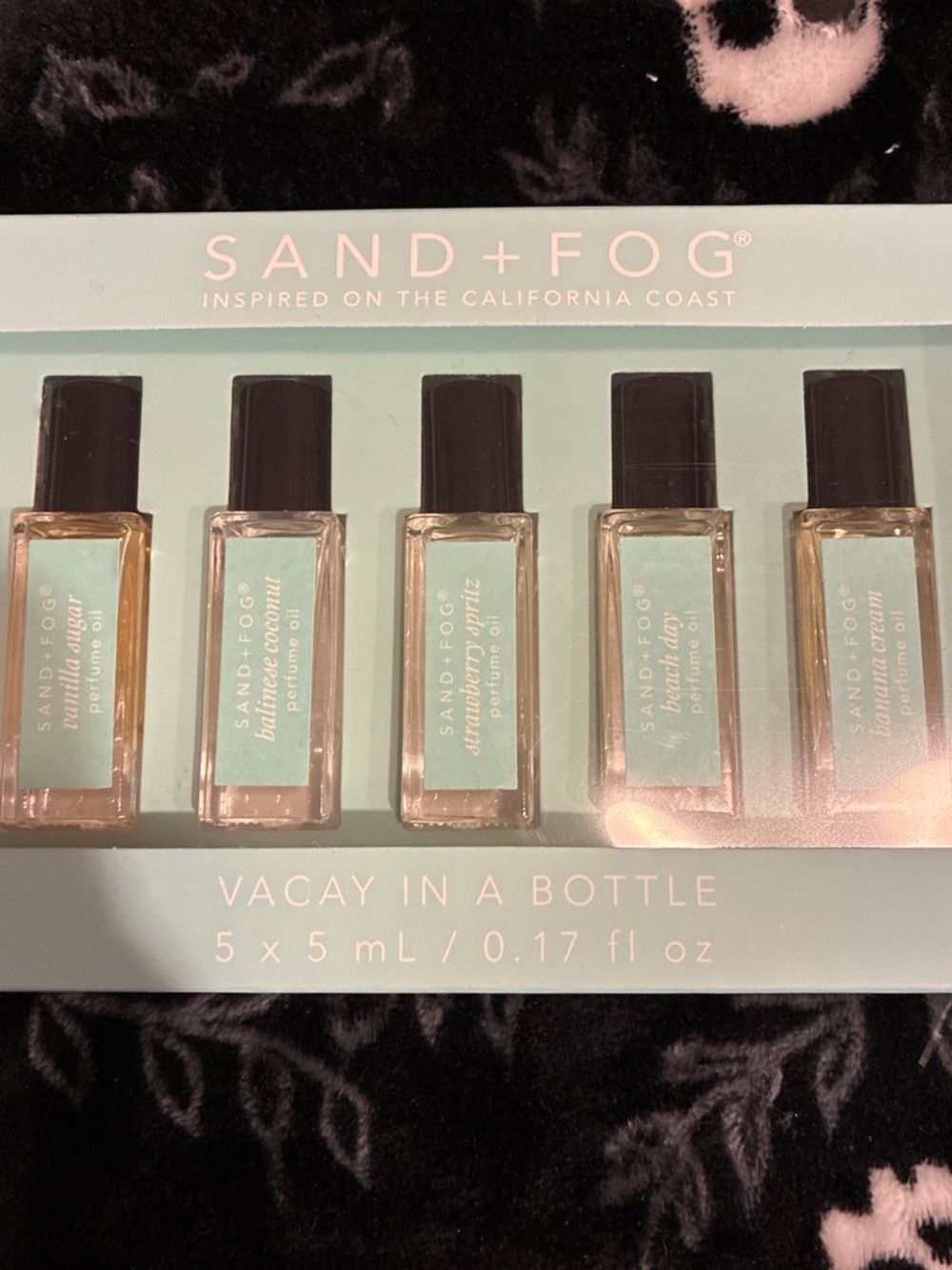 Vacay in a Bottle Sand + Fog Perfume Oil Set - Mint/Turquoise Accents